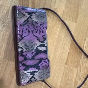 Kenneth Cole New York snakeskin multi color purse
